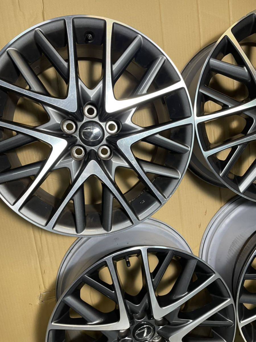 レクサスRC Fスポーツ純正アルミホイール 19×8J.9J+45+60 114.3-5H品4