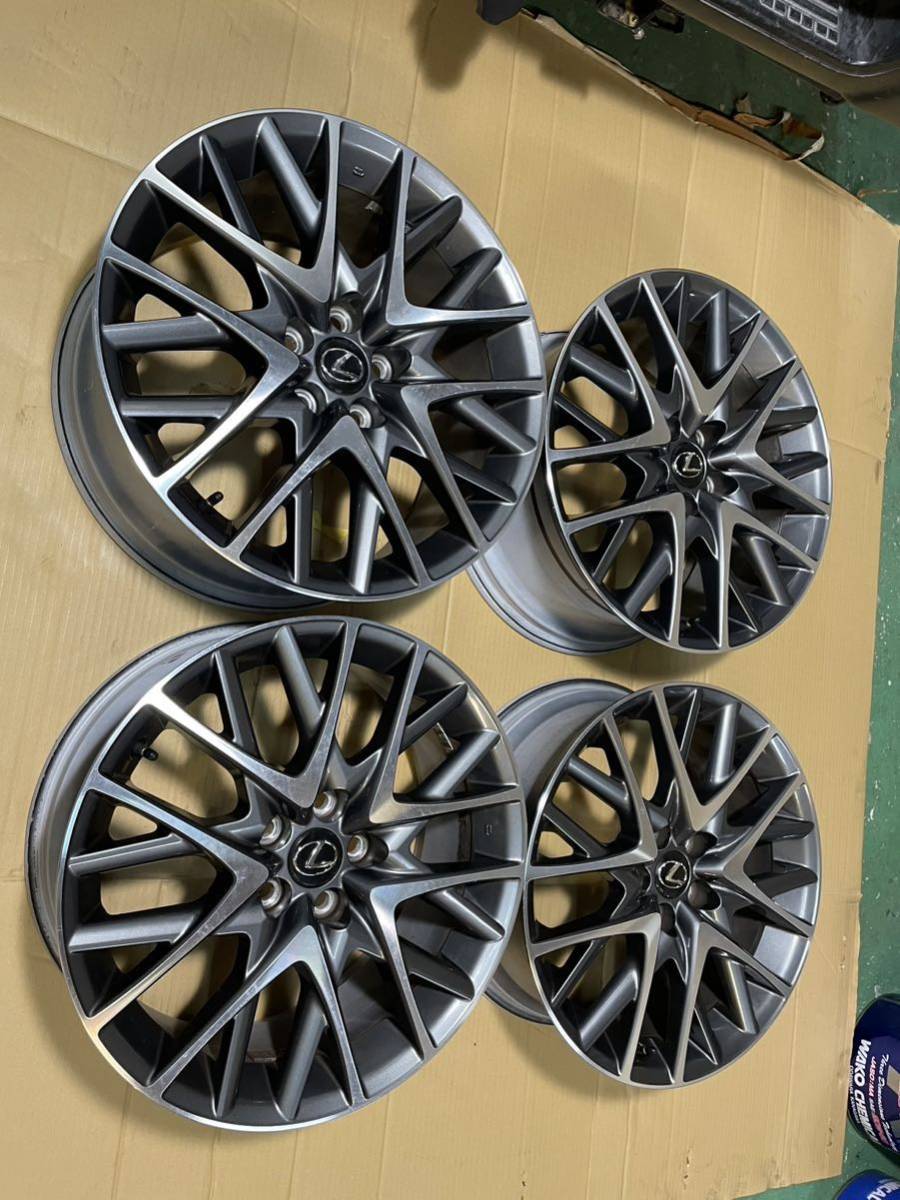 レクサスRC Fスポーツ純正アルミホイール 19×8J.9J+45+60 114.3-5H品4