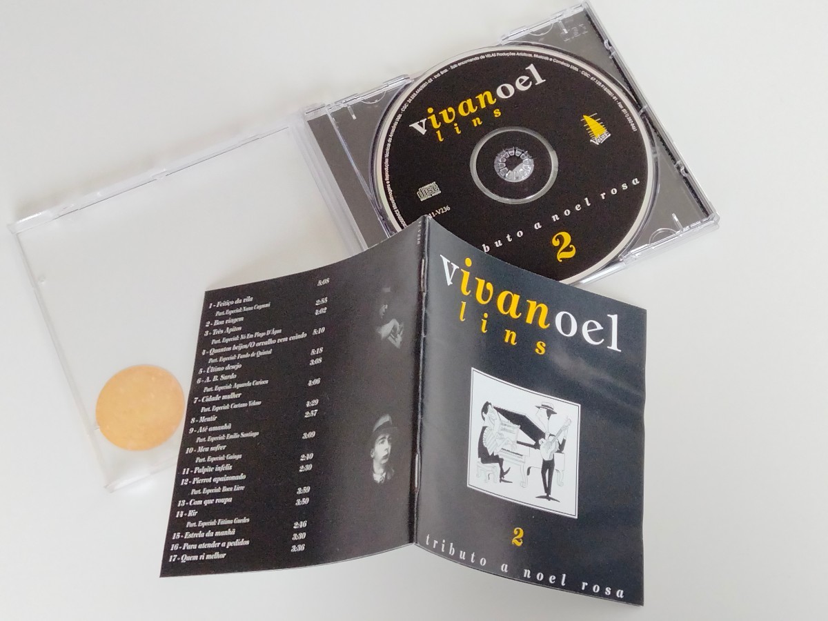 Ivan Lins/ Vivanoel Tributo a Noel Rosa 2 CD VELAS RECORDS BRASILオリジナル盤 11-V263 97年作品,イヴァン・リンス,ハイプステッカー付_画像3
