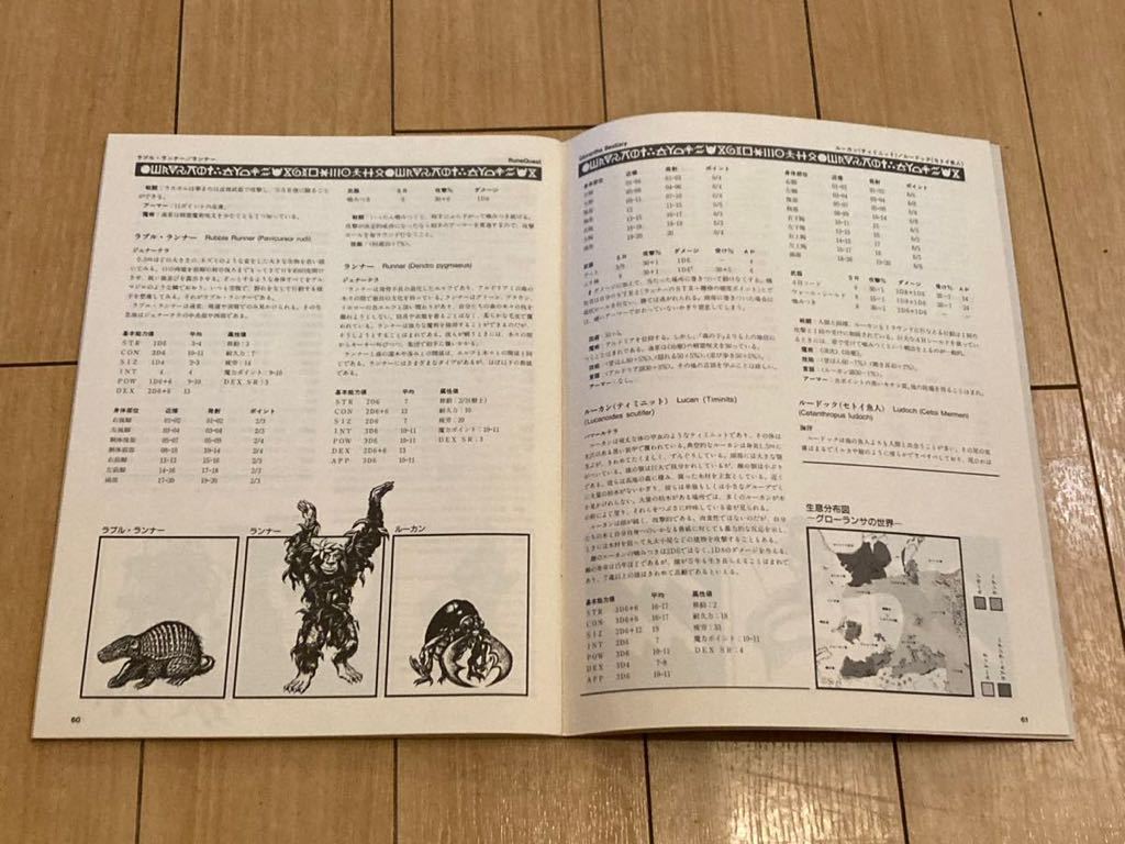 絶版】グローランサ動物誌(ルーンクエスト サプリメント) ホビー