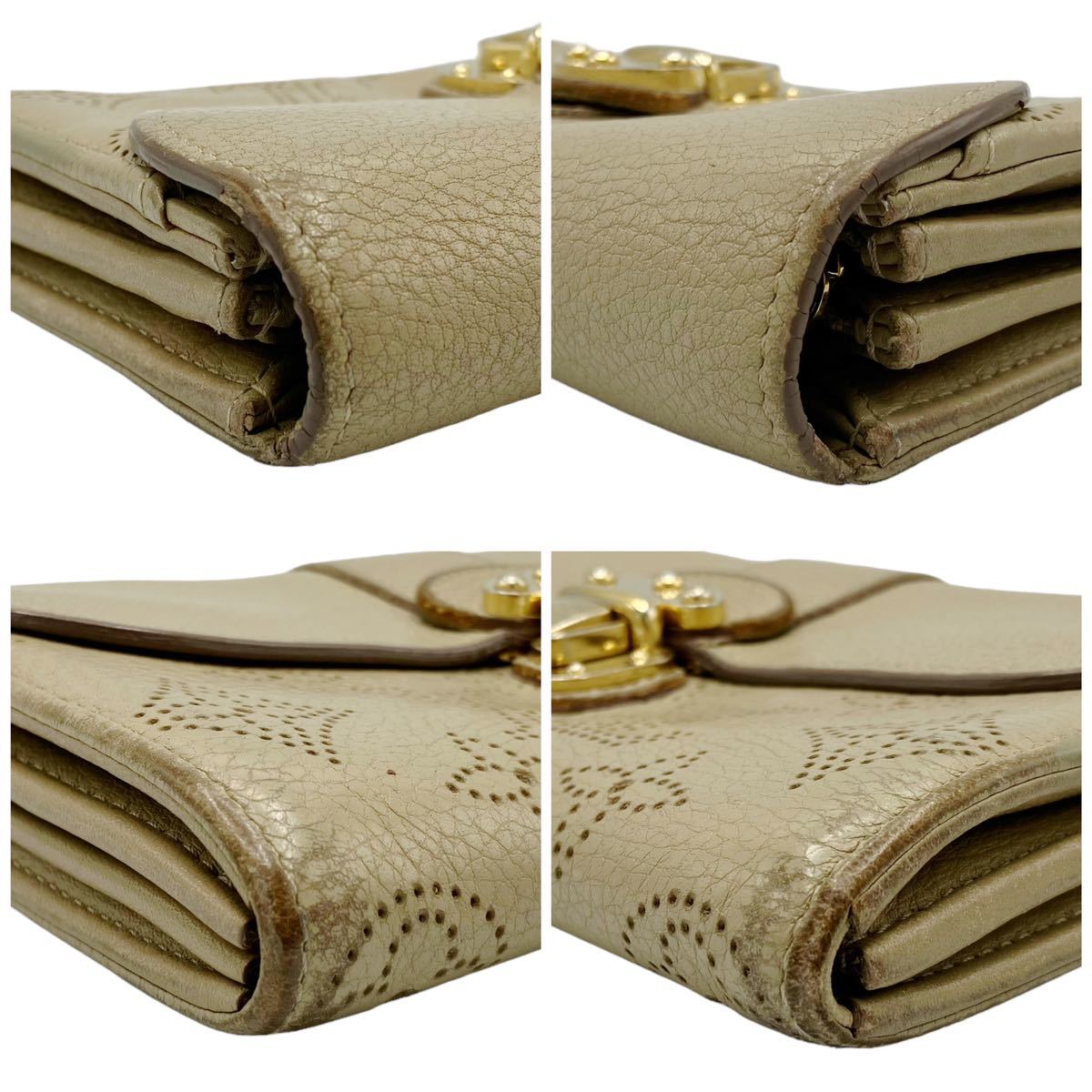 良品】ルイヴィトン LOUIS VUITTON マヒナ M58134 ポルトフォイユ