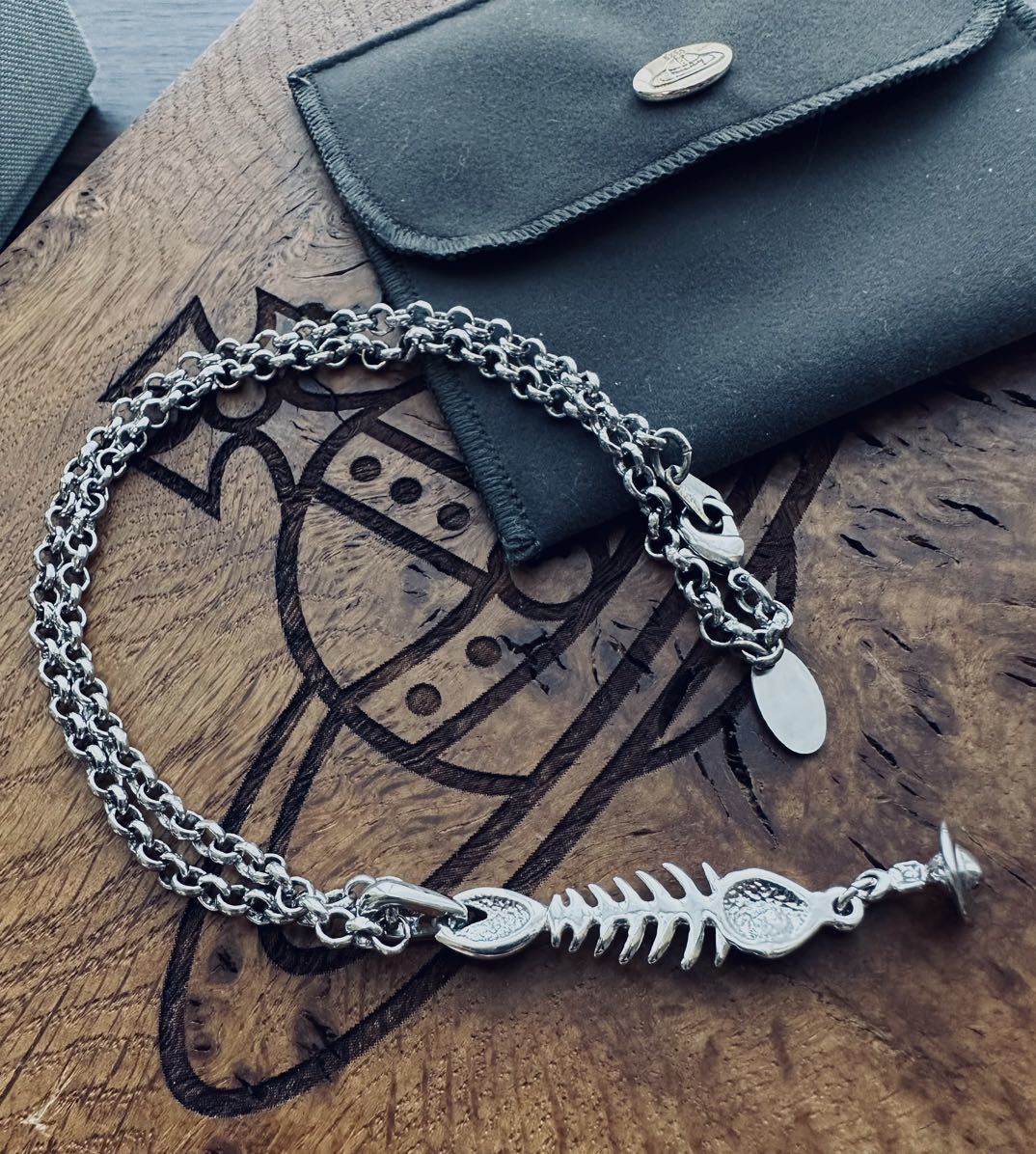 レア/極美VivienneWestwood オーブ/フィッシュボーンネックレス