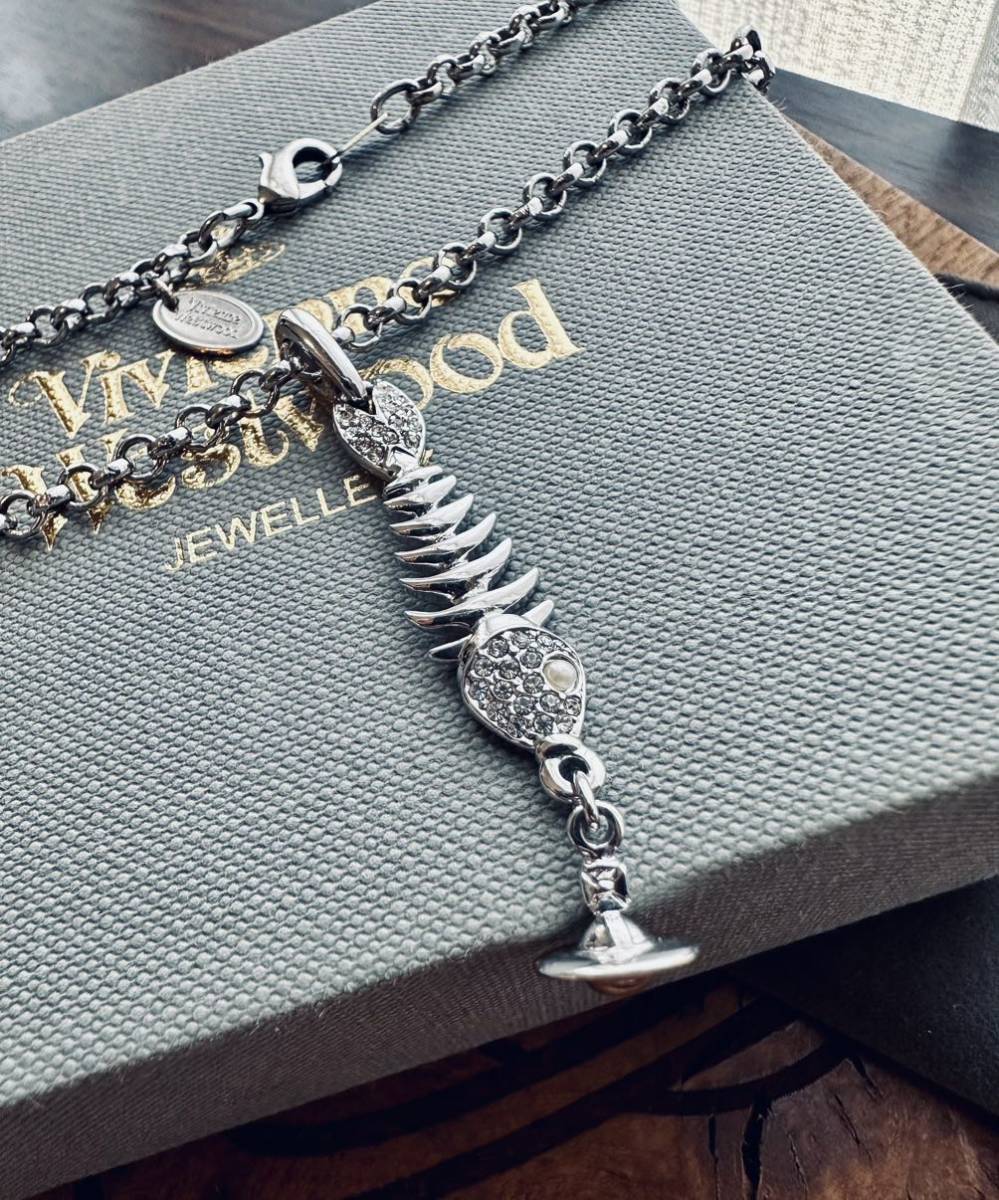 レア/極美VivienneWestwood オーブ/フィッシュボーンネックレス