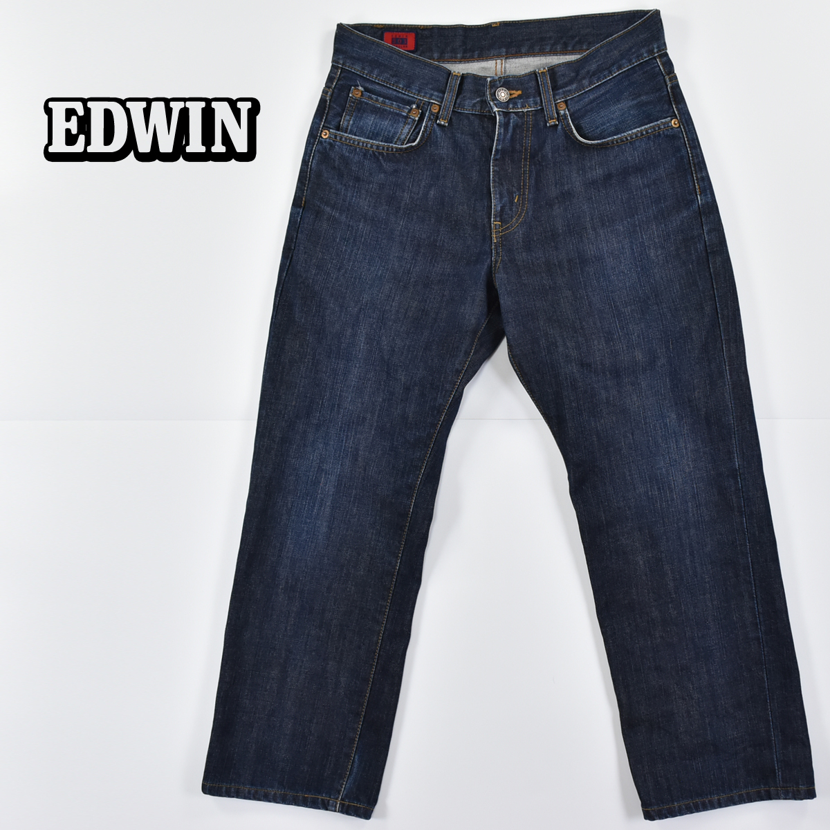 EDWIN エドウイン REGULAR 503 ★ 日本製 50303 レギュラー ストレート デニム ジーンズ パンツ インディゴ メンズ 30_画像1