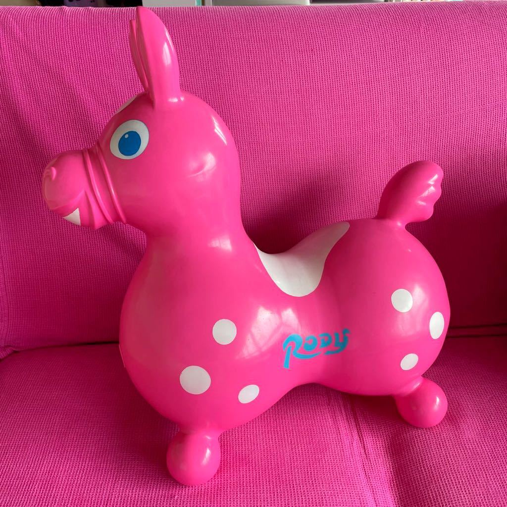 RODY ロディ 乗用玩具 イタリア製 ピンク　置き物インテリア幼児 子供　可愛いおもちゃ_画像1