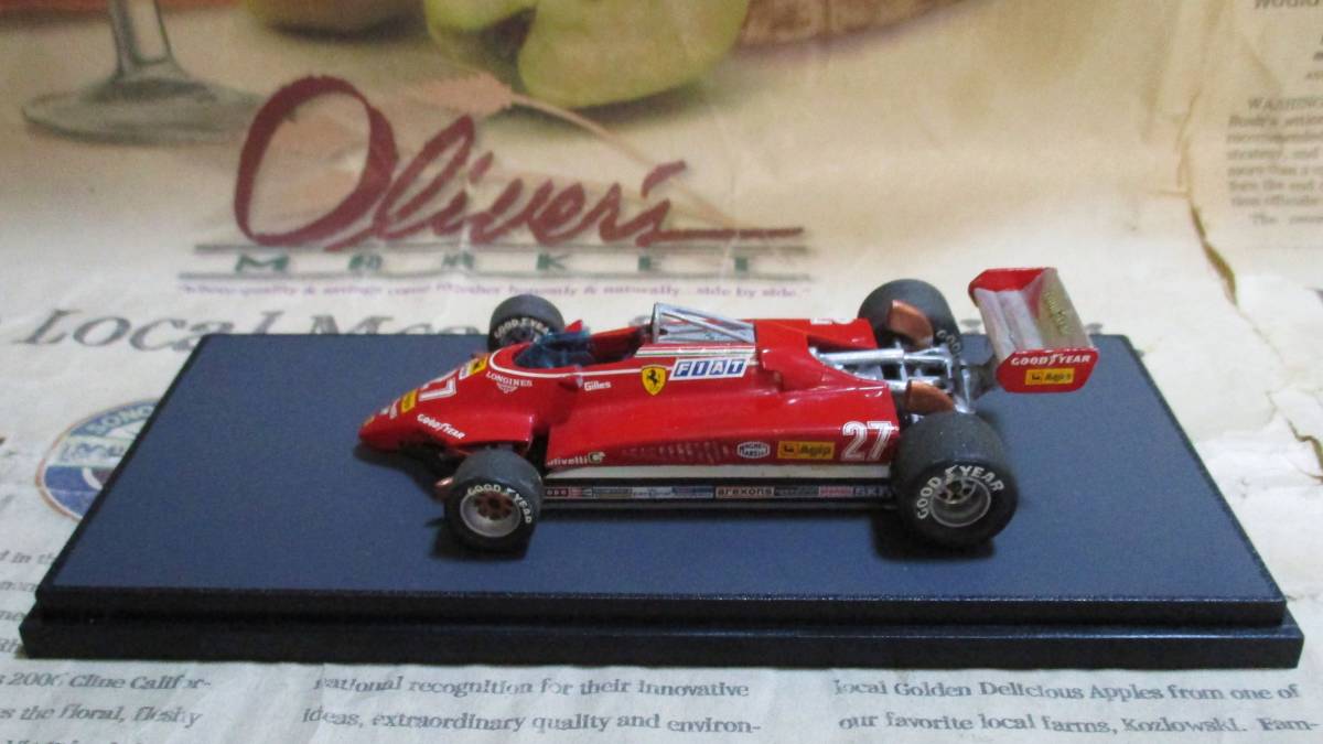 ★レア絶版*HI-FI*1/43*Ferrari 126C2 #27 1982*Gilles Villeneuve*フェラーリ≠BBR_画像5