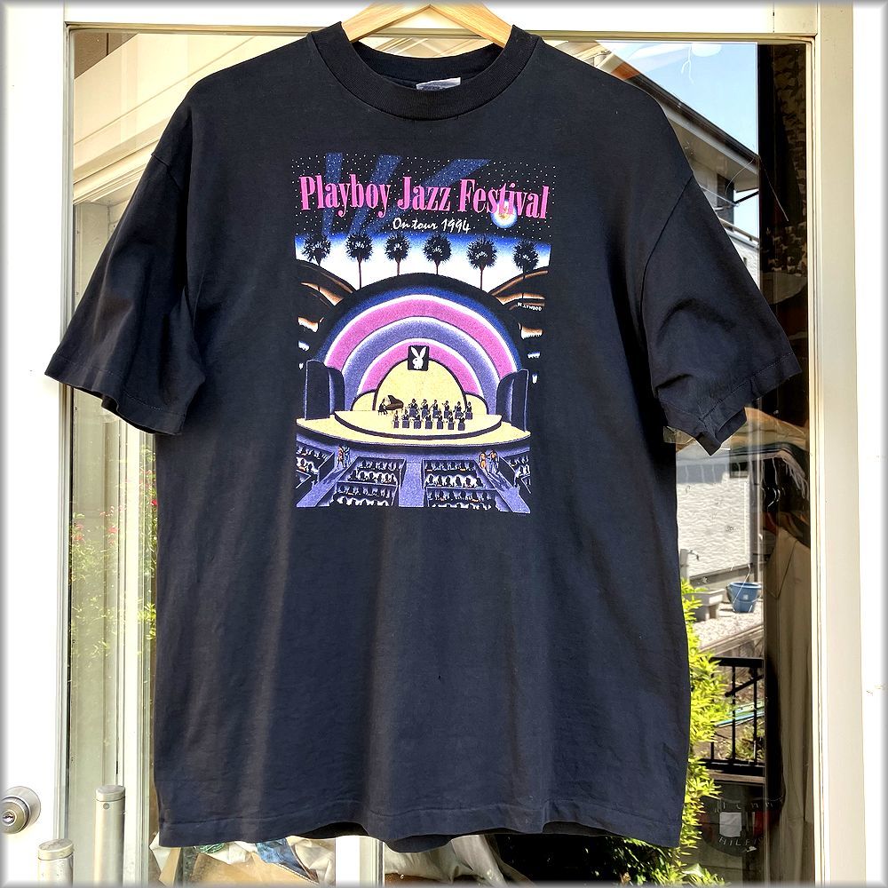 90s PLAYBOY JAZZ FESTIVALビンテージTシャツ アメリカ製 Yahoo!オークション - Playboy Jazz Festival 90s 1994 USA製 T