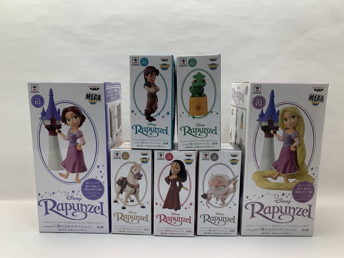 【未開封品】 ディズニー ワールドコレクタブルフィギュア 塔の上のラプンツェル story.02 ワーコレ MEGA Rapunzel WCF 全7種セット_画像1