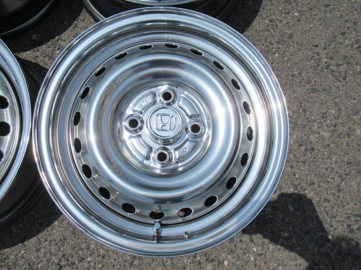 ホンダ N-BOX純正☆スチールホイール 鉄チン 14インチ メッキ 4.5J+40