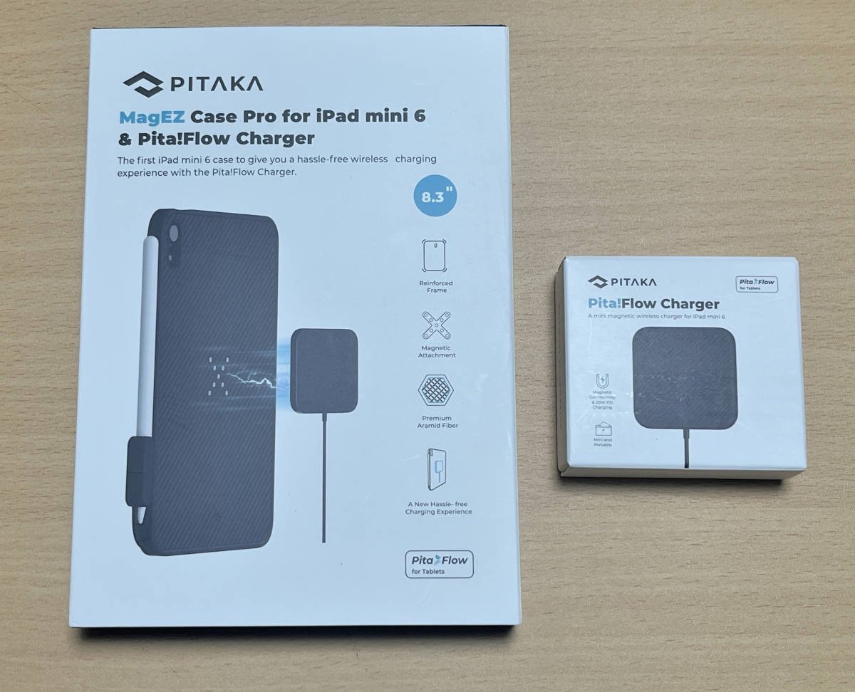 上品な 超お得 新品同様□PITAKA 予備充電器のセット + 専用充電ケース
