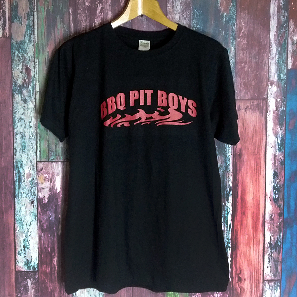 送込  BBQ Pit Boys バーベキュー ピットボーイズ 野菜はいらねえ肉を焼け! 半袖Tシャツ 黒 XLサイズの画像2