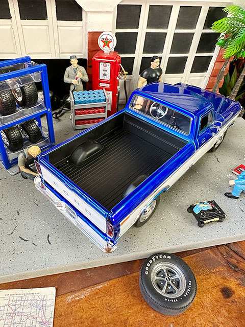 Jada 1979 year Ford F-150 die-cast Mini car tire & wheel set attaching 1/24 scale ( blue × white )