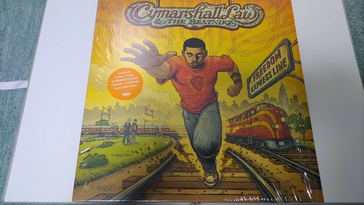 中古レコード 12インチ Cymarshall Law & The Beatnikz - Freedom Express Line アングラ 2011の画像1