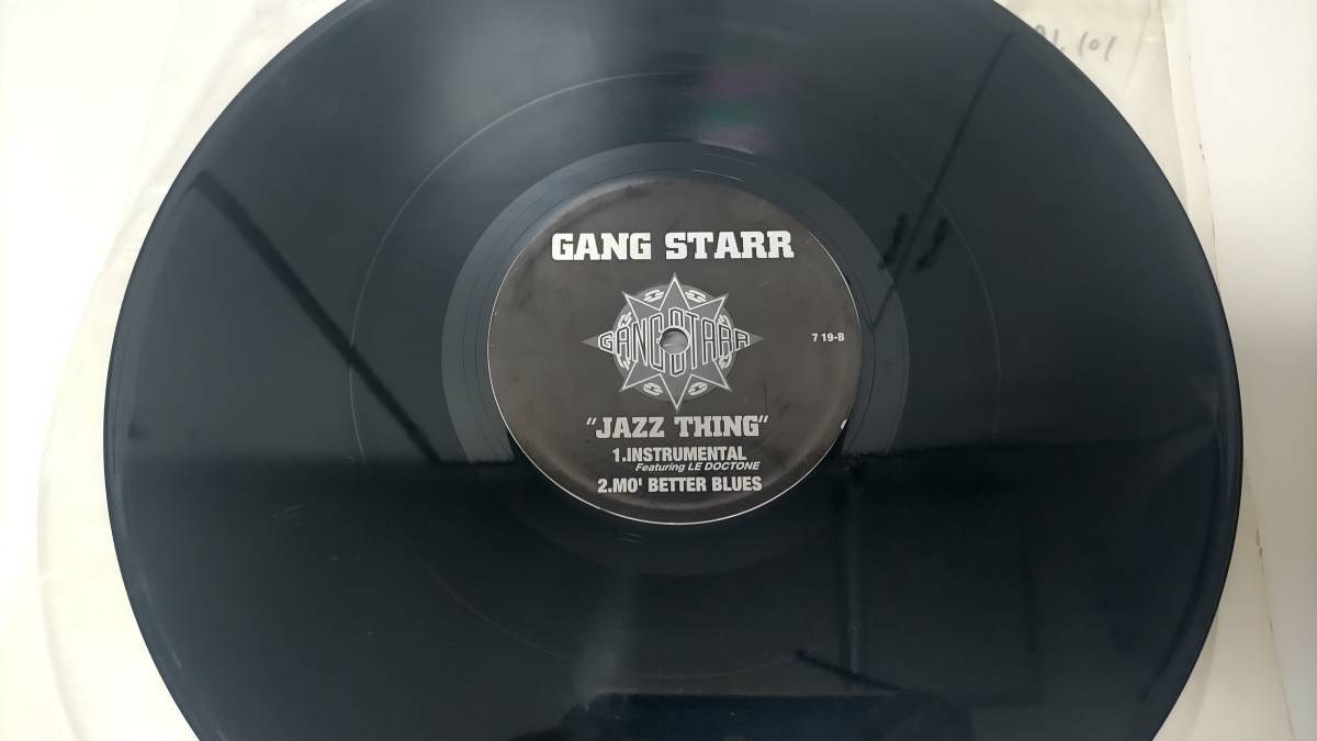 中古レコード 12インチ Gang Starr - Jazz Thing 1990 HIPHOPクラシック DJ Premierの画像3