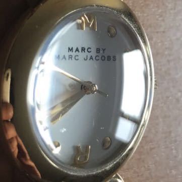 772-0101 MARC BY MARC JACOBS マークバイマークジェイコブス レディース腕時計 革ベルト クオーツ MBM1308 電池切れ 動作未確認 の画像5