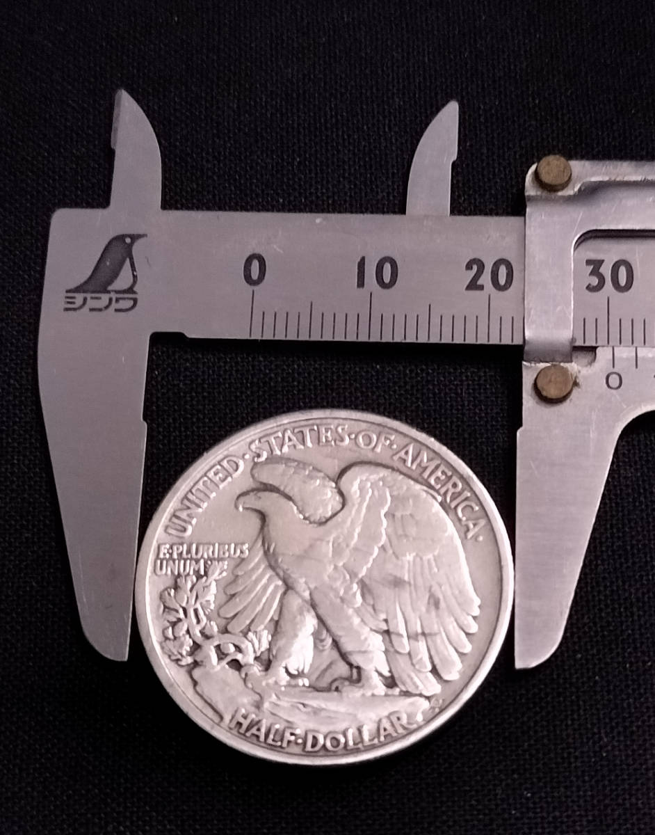ヤフオク! - アメリカ ハクトウワシ ハーフダラー硬貨 1942年