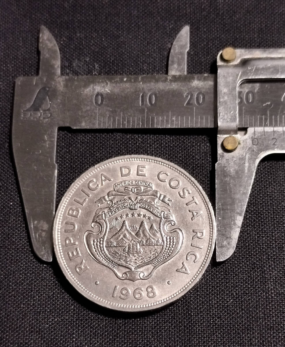  распродажа! античный монета монета Costa Rica 2colones серебряная монета 1968