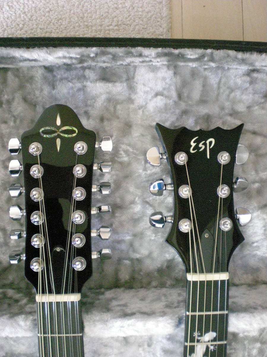 ESP　EY-500(?) THE ALFEE 坂崎幸之助モデル　12弦&6弦Wネックエレアコ_画像2