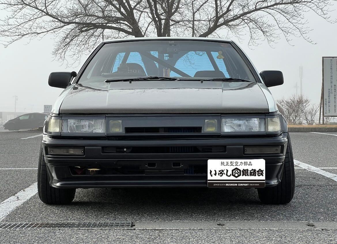 AE86レビン後期純正フロントバンパーFRP製品即納!☆いぶし銀商会☆黒