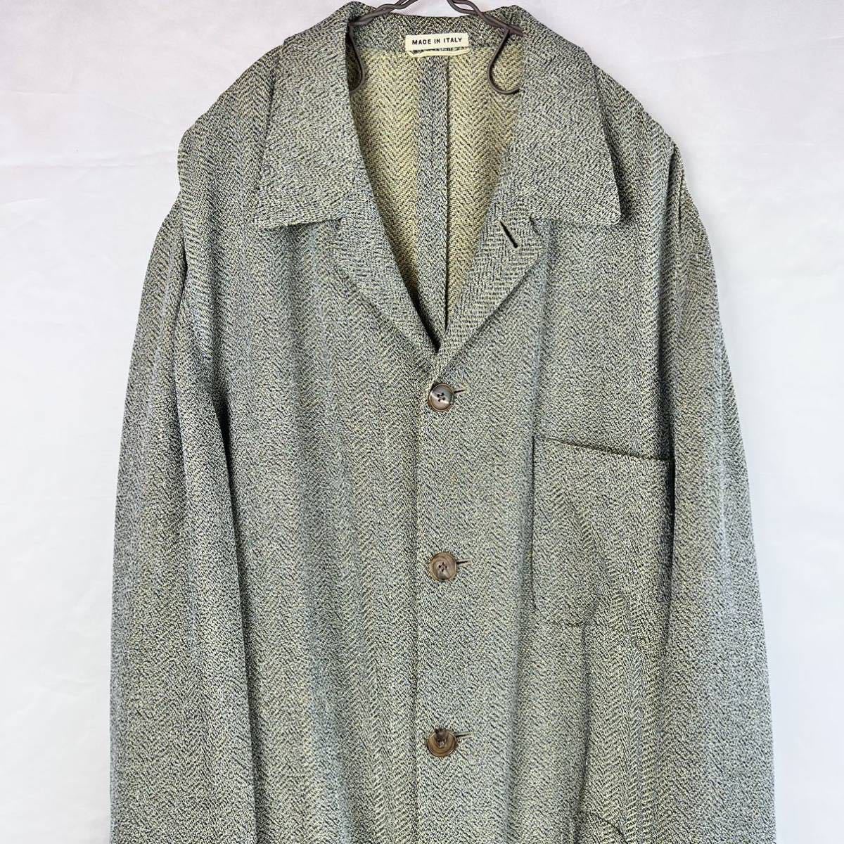 Hermes homme Linen Unline Jacket エルメス リネン 麻 ワーク