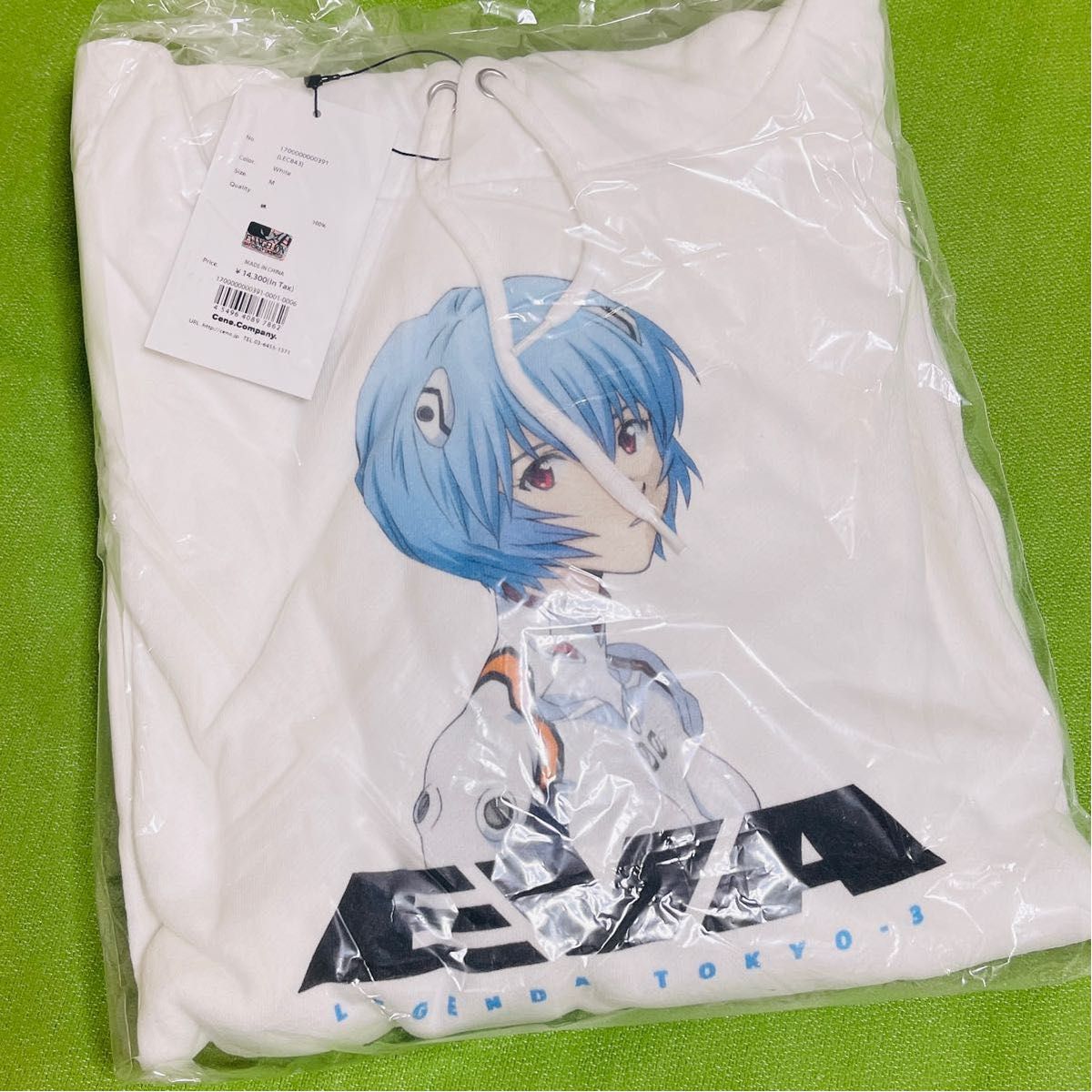 【新品/未開封】LEGENDA × EVANGELIONコラボ スウェット 綾波レイ Mサイズ【販売終了】