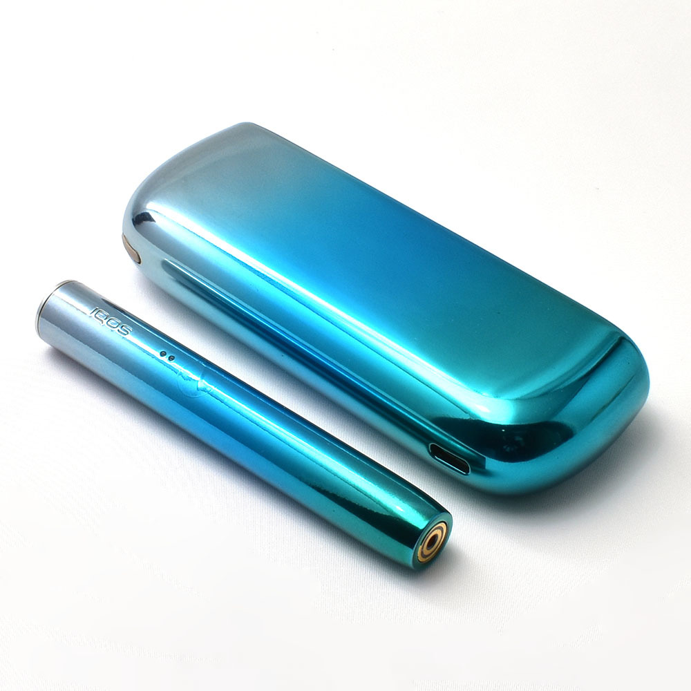 オーダー制作 アイコスイルマ メッキ調塗装 ブルーターコイズ IQOS