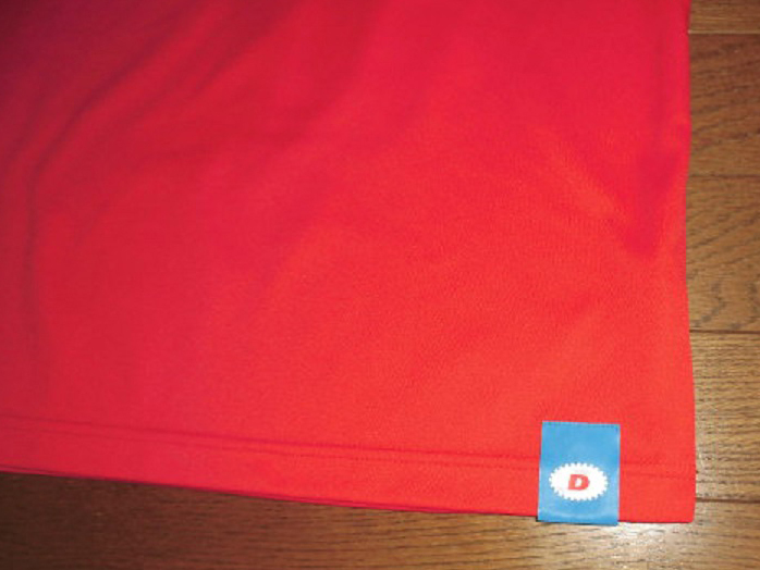 LIPOVITAN D リポビタンD 一本入魂 半袖 ドライ Tシャツ 業務用 販促用 非売品 RED F(L相当) 使用僅 美品/ファイト一発_画像4