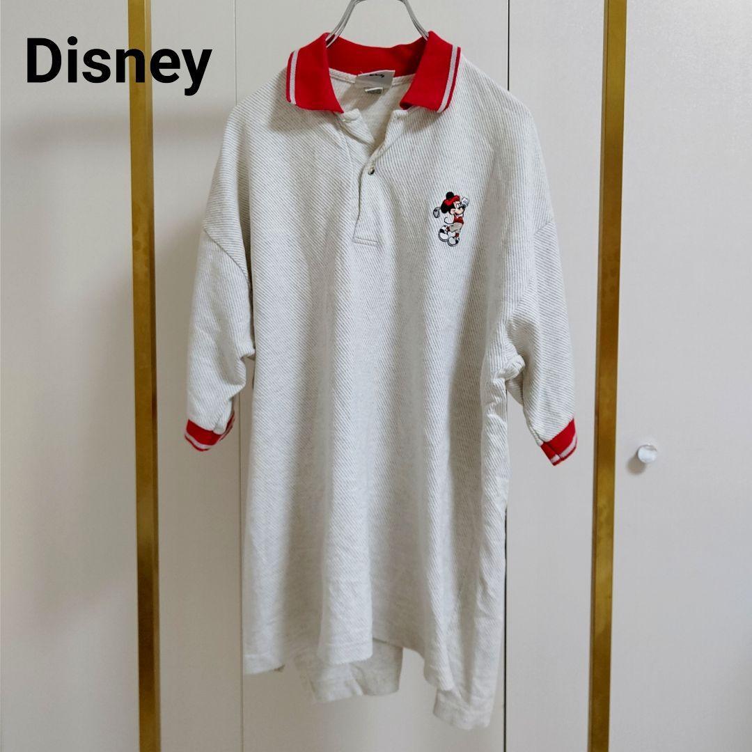 Disney/ディズニー/XL/ライトグレー/ポロシャツ_画像1