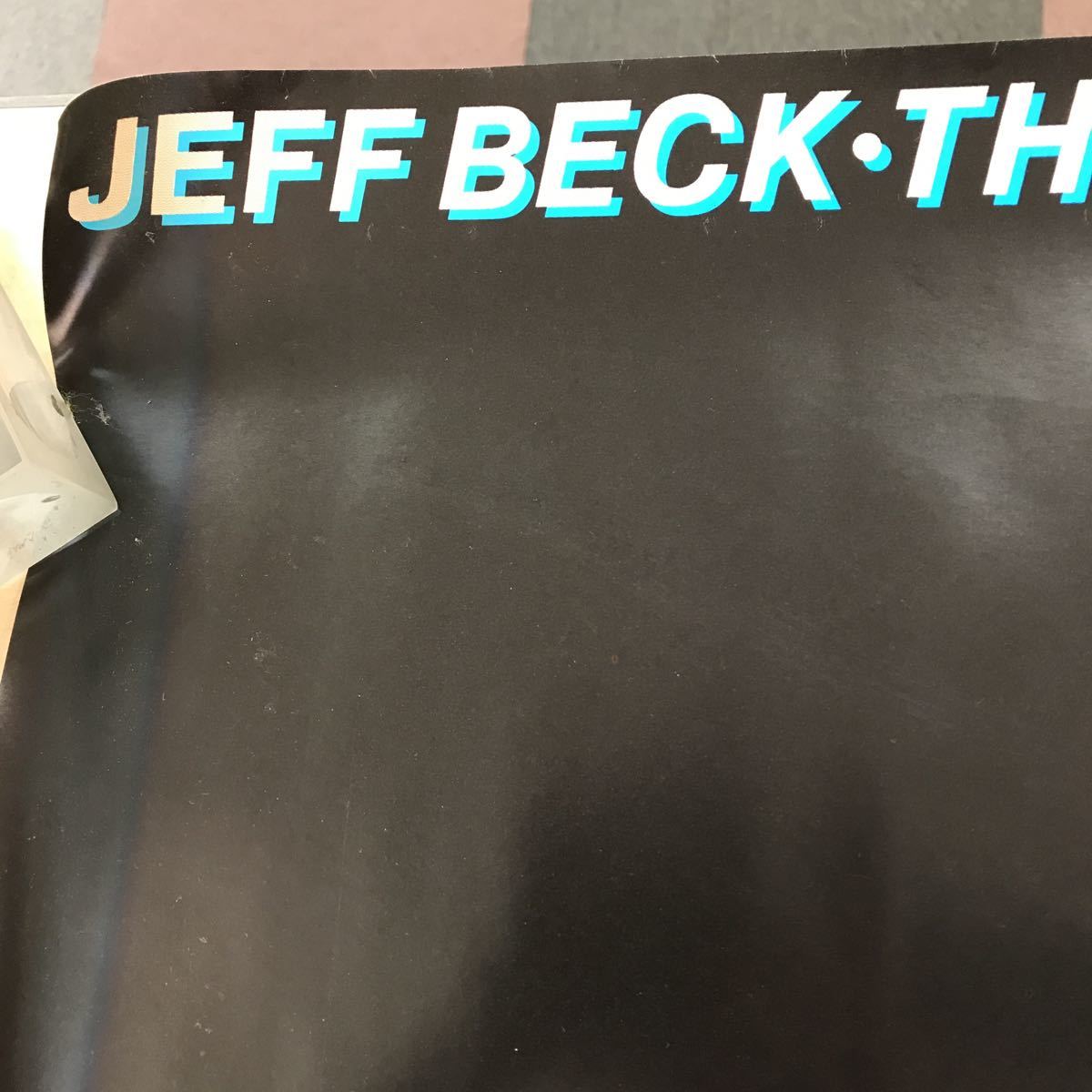 K035 JEFF BECK・THERE AND BACK/ジェフベック/非売品/約、縦73×横103cm/傷、汚れあり_画像5