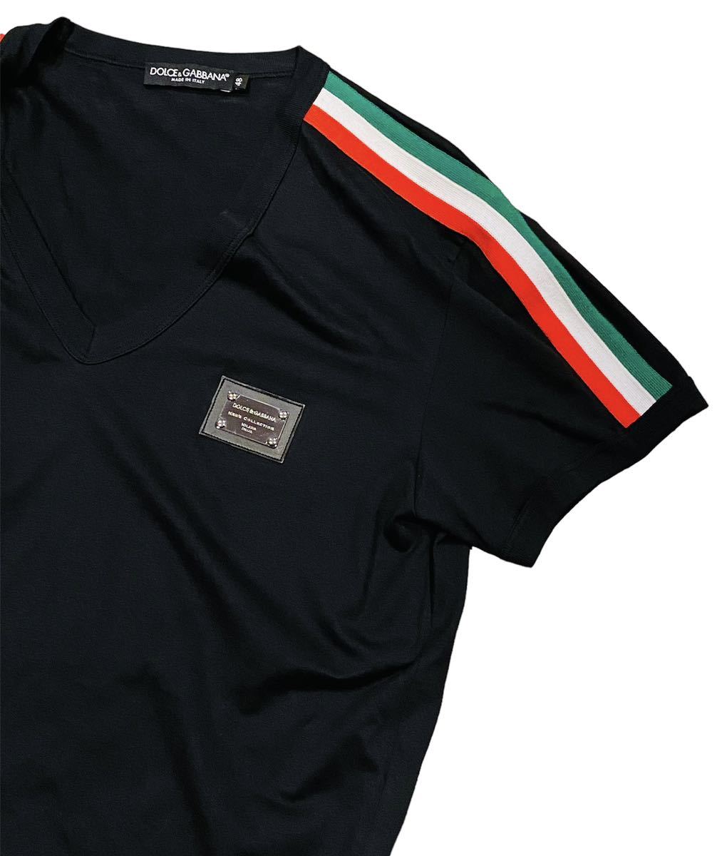 入手困難】DOLCE & GABBANA Tシャツ 48 黒 ドルガバ 希少品 入手困難】DOLCE & GABBANA Tシャツ 48 黒 ドルガバ 希少品