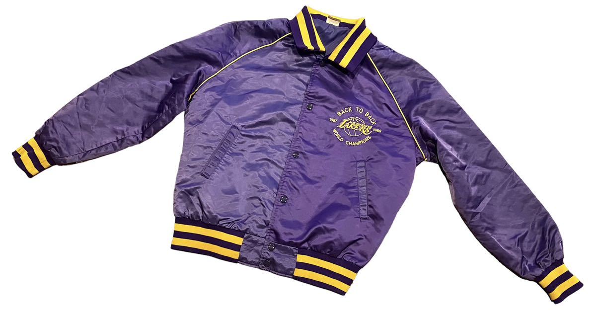 入手困難】LAKERS スタジャン VINTAGE レイカーズ バスケ NBA 入手困難】LAKERS スタジャン VINTAGE レイカーズ バスケ NBA