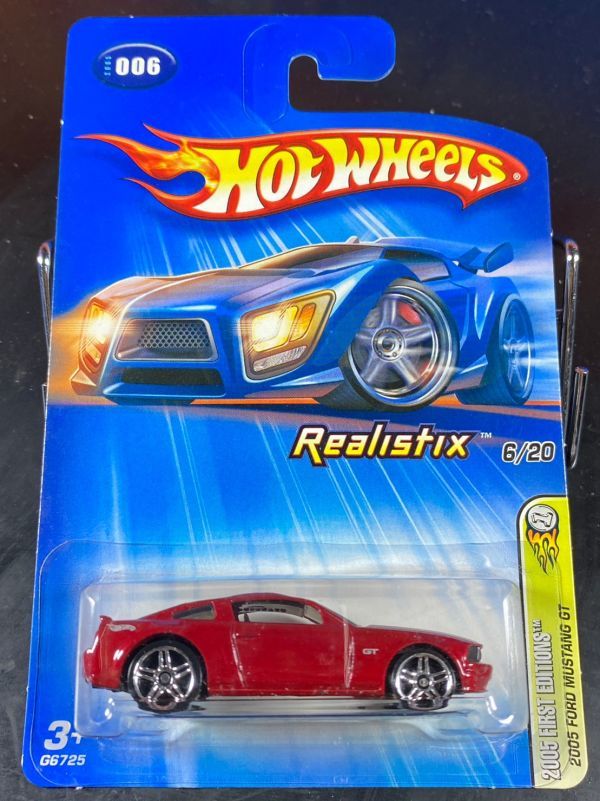 ホットウィール HOTWHEELS 2005 FORD MUSTANG GT フォード マスタング 赤 2005 FIRST EDITIONS_画像2