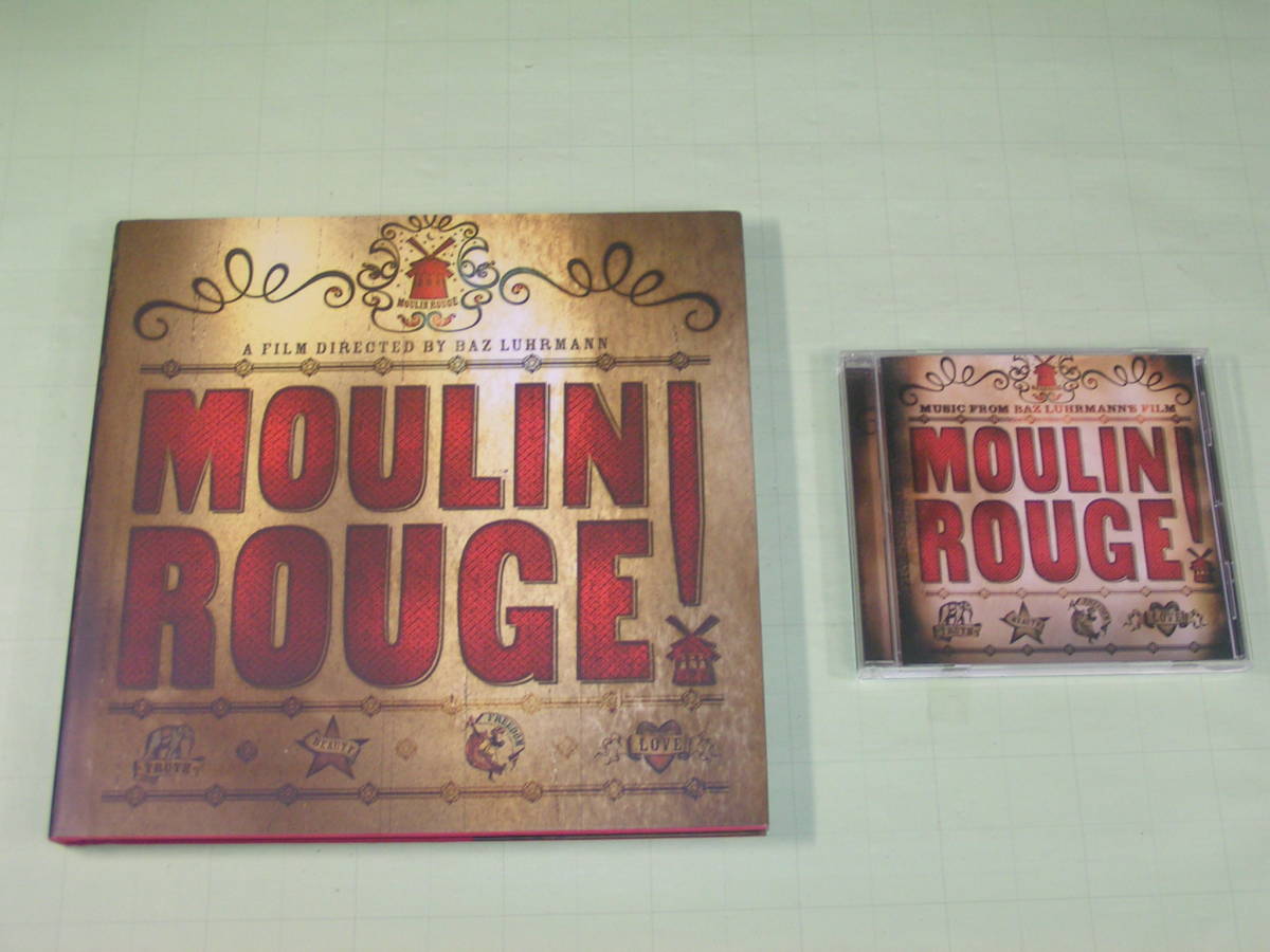 【 映画 Moulin Rouge ムーランルージュ ２点セット 】①英語版 ハードカバー メイキング 1巻 ②サントラCD 帯付 クリスティーナアギレラ他の画像1