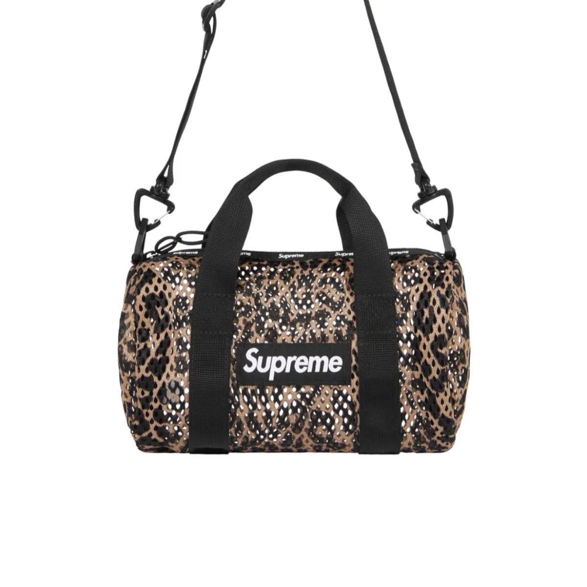 Supreme Mesh Mini Duffle Bag レオパード