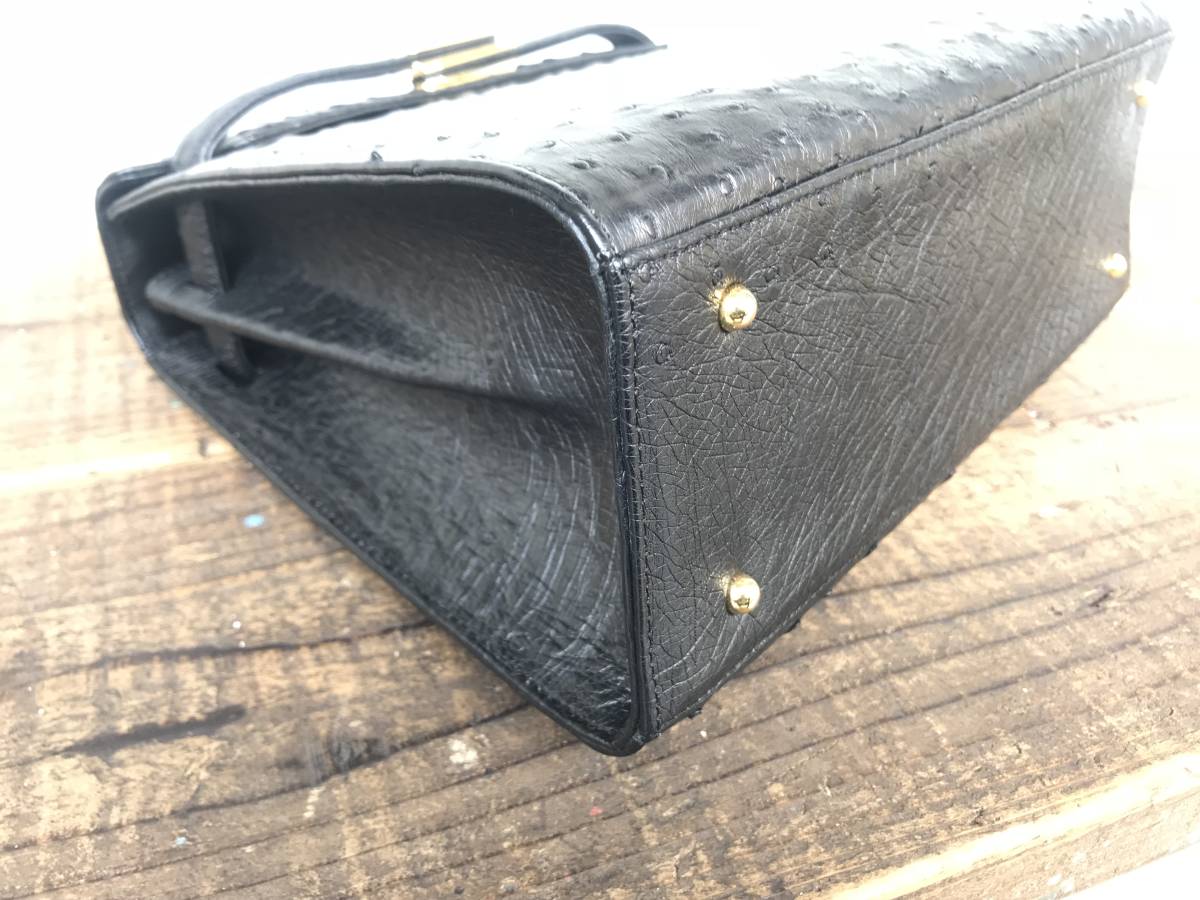 ☆高級品☆美品☆オーストリッチ☆本革☆レザー☆ハンドバッグ ☆高級品☆美品☆オーストリッチ☆本革☆レザー☆ハンドバッグ