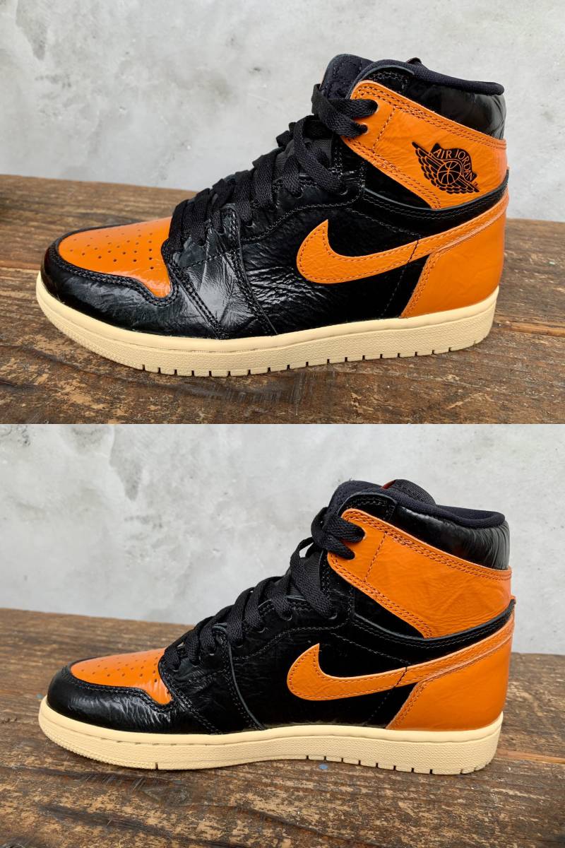 ★未使用★NIKE★AIR JORDAN1★RETRO★HIGH★OG★555088-028★エアジョーダン1★オレンジ★ブラック★スニーカー★シューズ★靴★26cm★_画像4