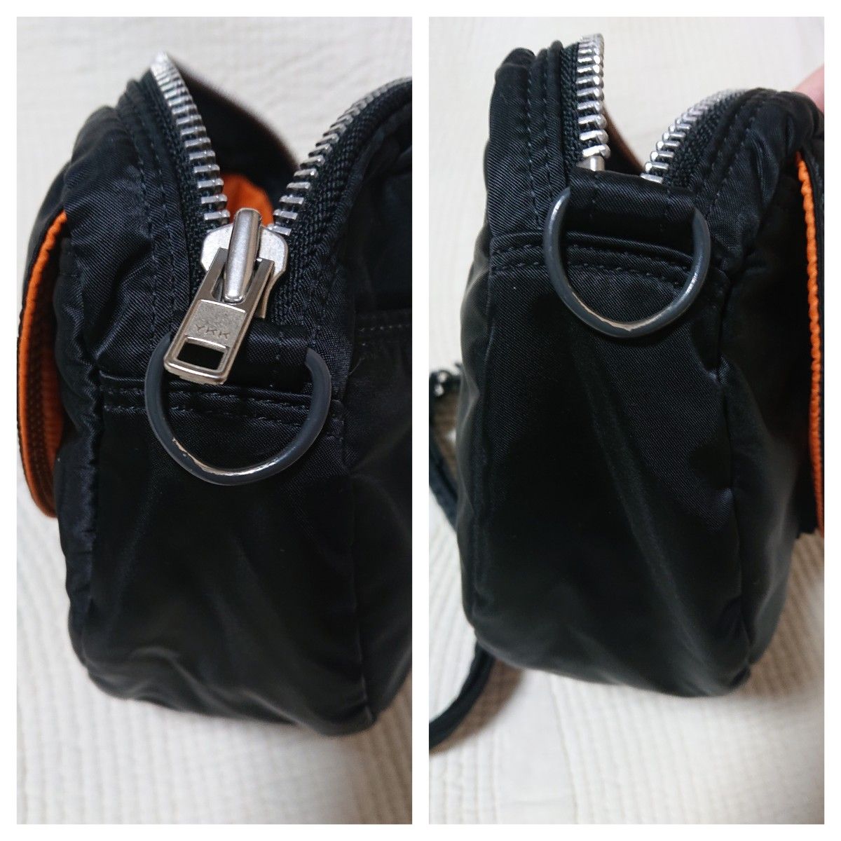 美品】PORTER ポータータンカー ショルダーバッグ オーバル 半月 美品】PORTER ポータータンカー ショルダーバッグ オーバル 半月