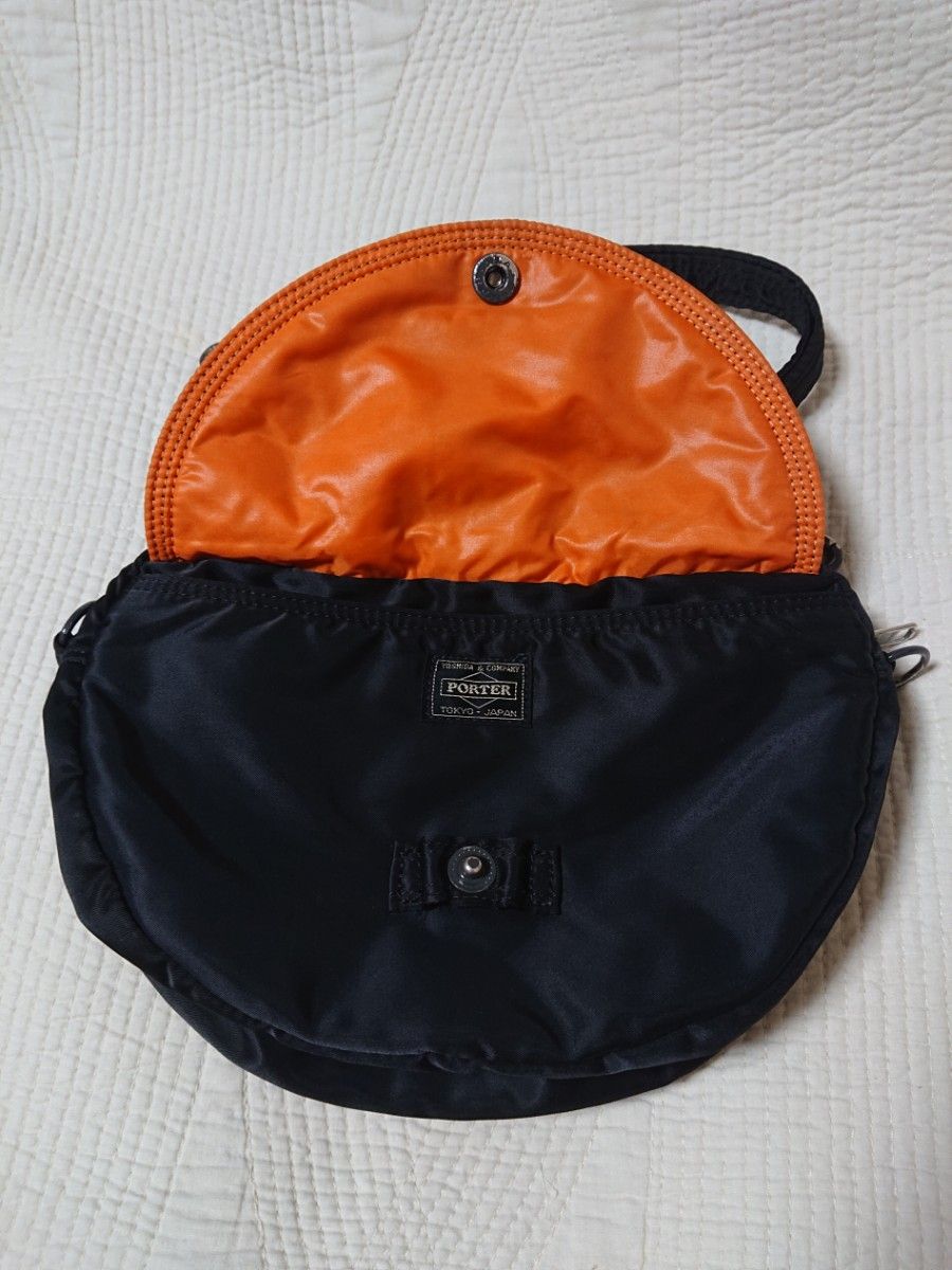 【美品】PORTER ポータータンカー ショルダーバッグ オーバル 半月 斜め掛け 男女兼用 希少 吉田カバン
