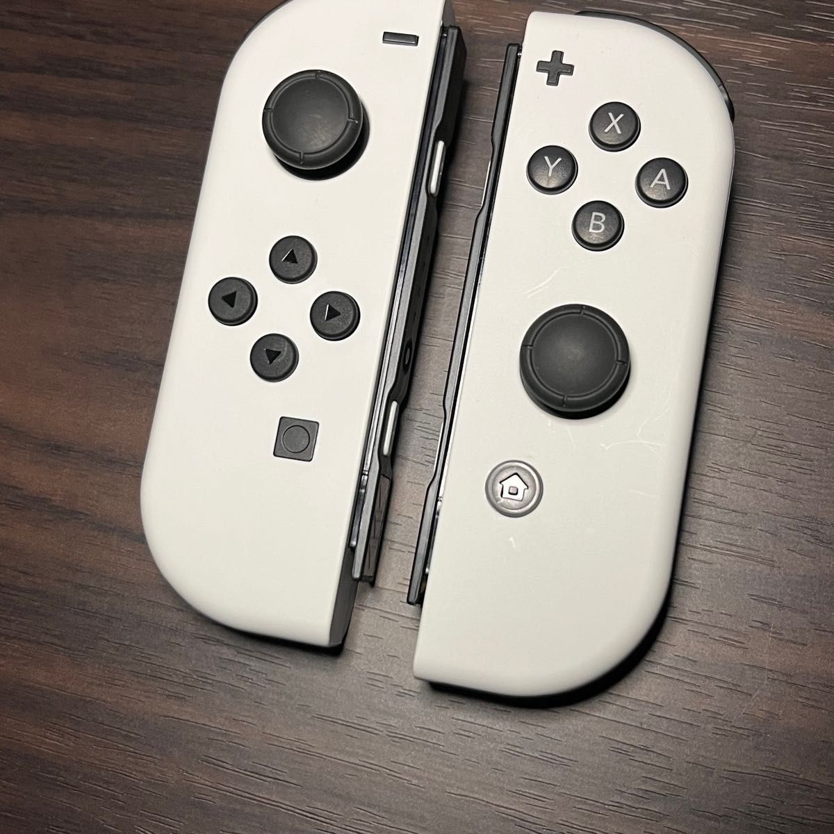 美品★Nintendo Switch Joy-Con(L)(R) ホワイト　有機ELモデル付属品 ニンテンドースイッチジョイコン白