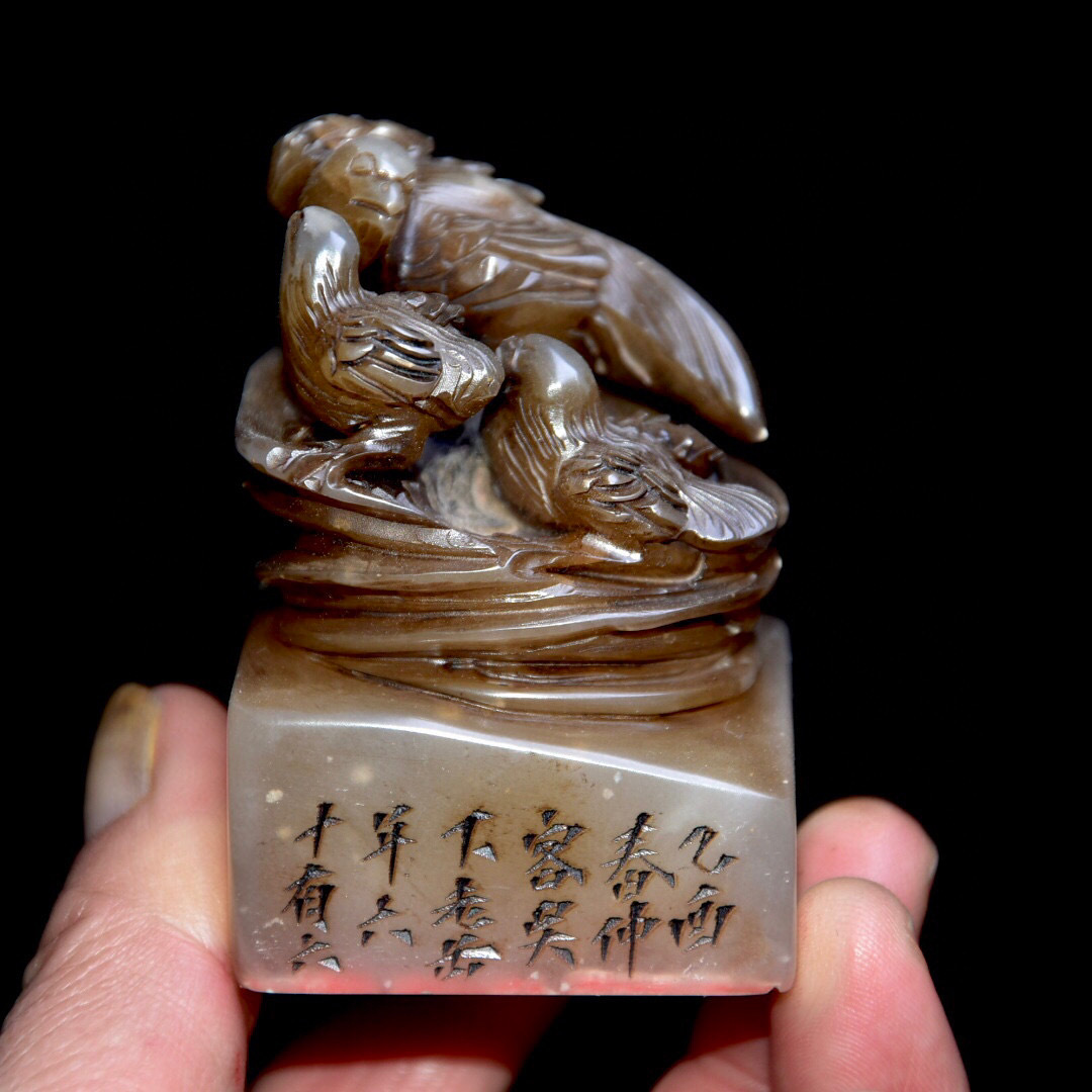 上品 『館蔵珍品 寿山石芙蓉石 中国古美術 収蔵品 貴重物品 賞物 喜報