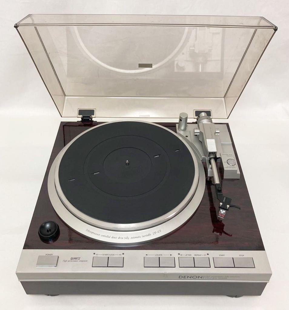 DENON DP-47F レコードプレーヤー カートリッジ、ヘッドシェル付き