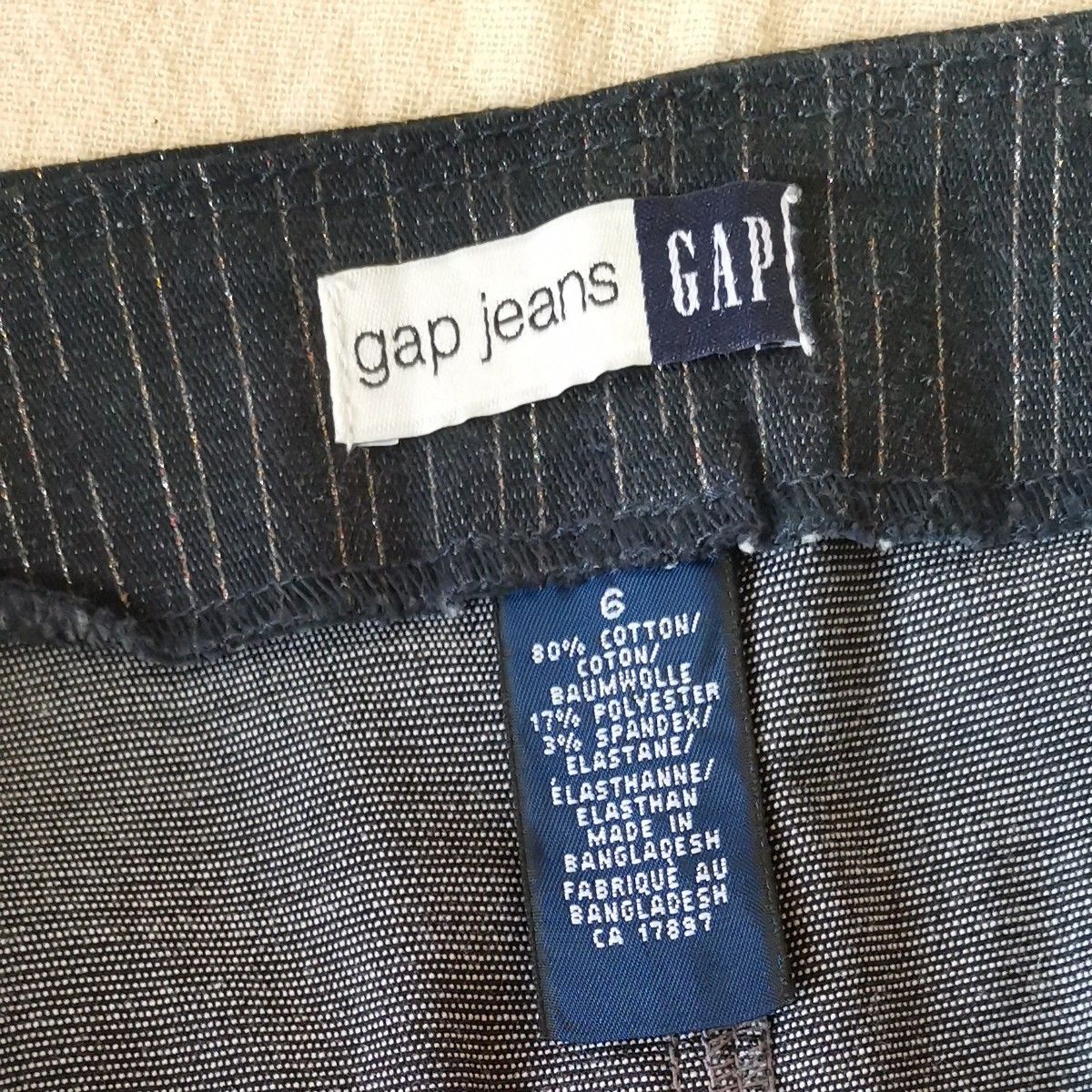 【GAP JEANS】 ラメ入ジーンズ生地のタイトスカート