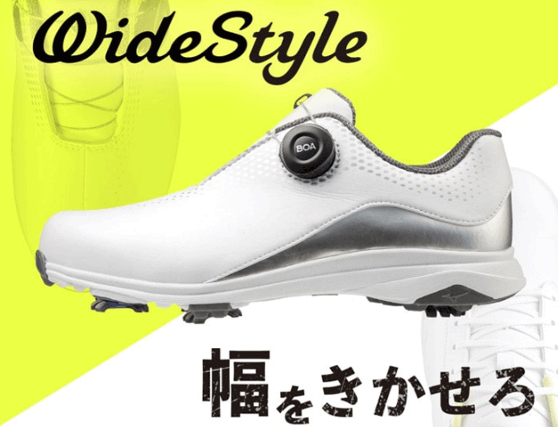 新品■ミズノ■レディース■ワイドスタイル 002 ボア■51GW2040■ホワイト／シルバー■24.0CM■EEEE■軽量で幅広。女性4Eモデル