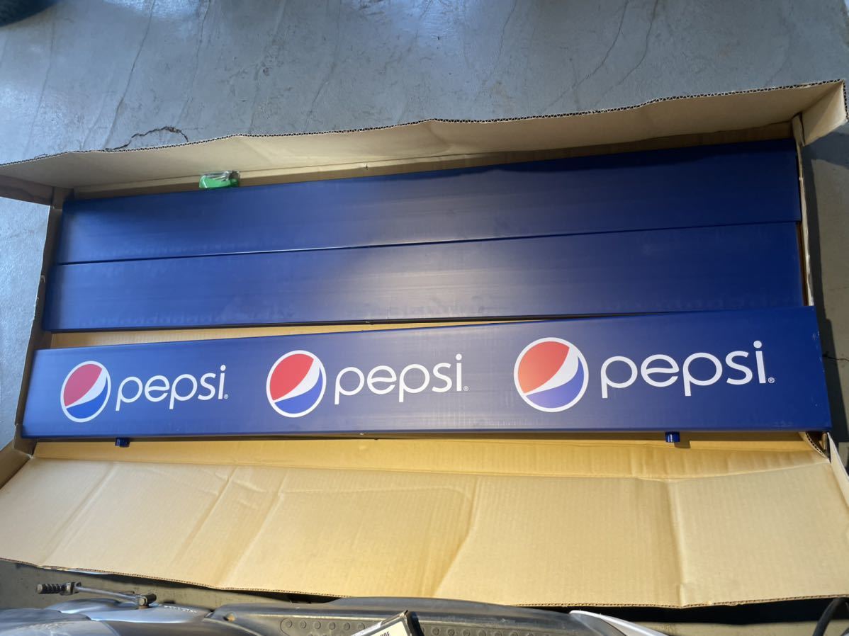 pepsiベンチ ペプシベンチ イス 長椅子 レア 新品未組み立て 青 ブルー