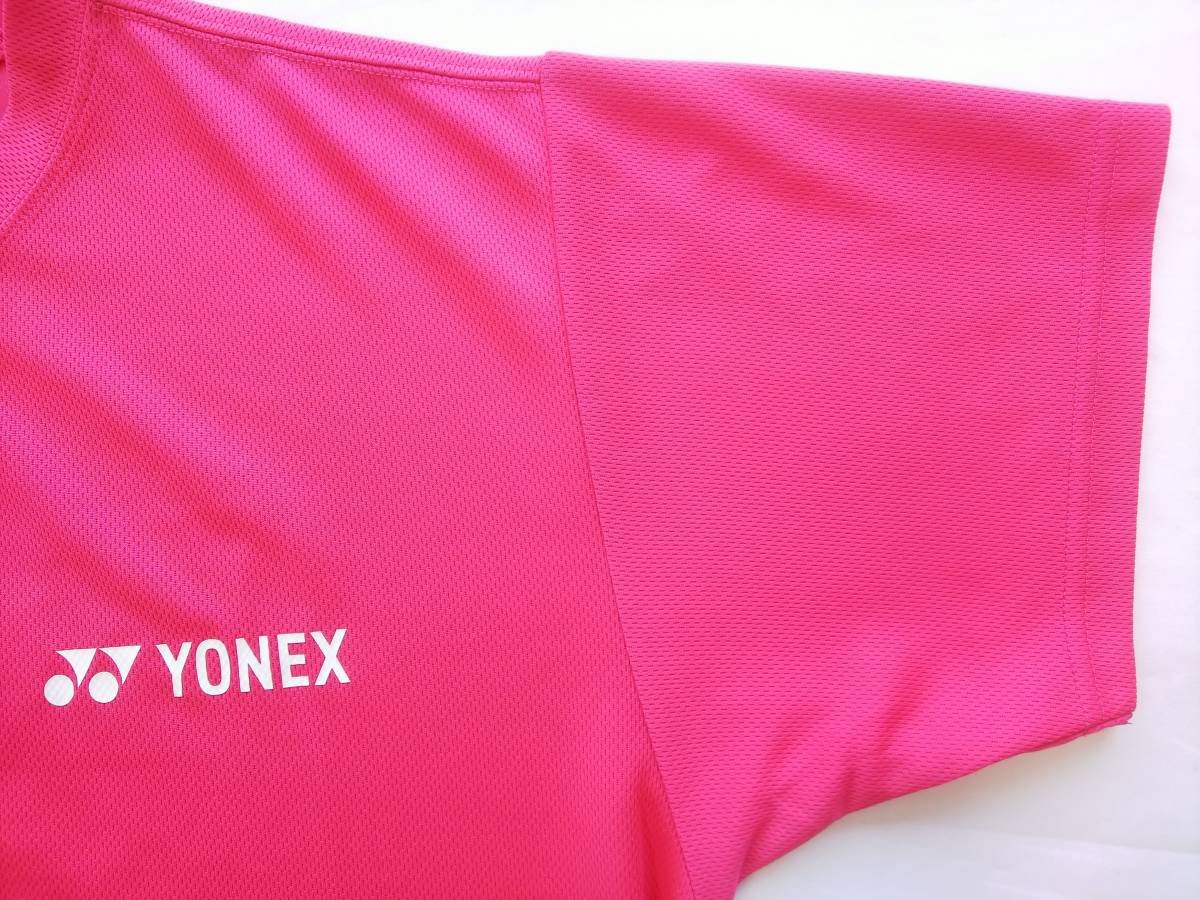 ★YONEX*サイズS*半袖Tシャツ*メンズ*ピンク*丸首*カットソー*トップス*Tシャツ*スポーツ*運動*アウトドア*ヨネックス #5717_画像7