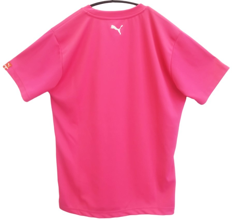 ★PUMA*サイズM*半袖Tシャツ*メンズ*ピンク*スポーツ*ウェア*トップス*丸首*運動*アウトドア*トレーニング*カジュアル*プーマ #5692_画像2