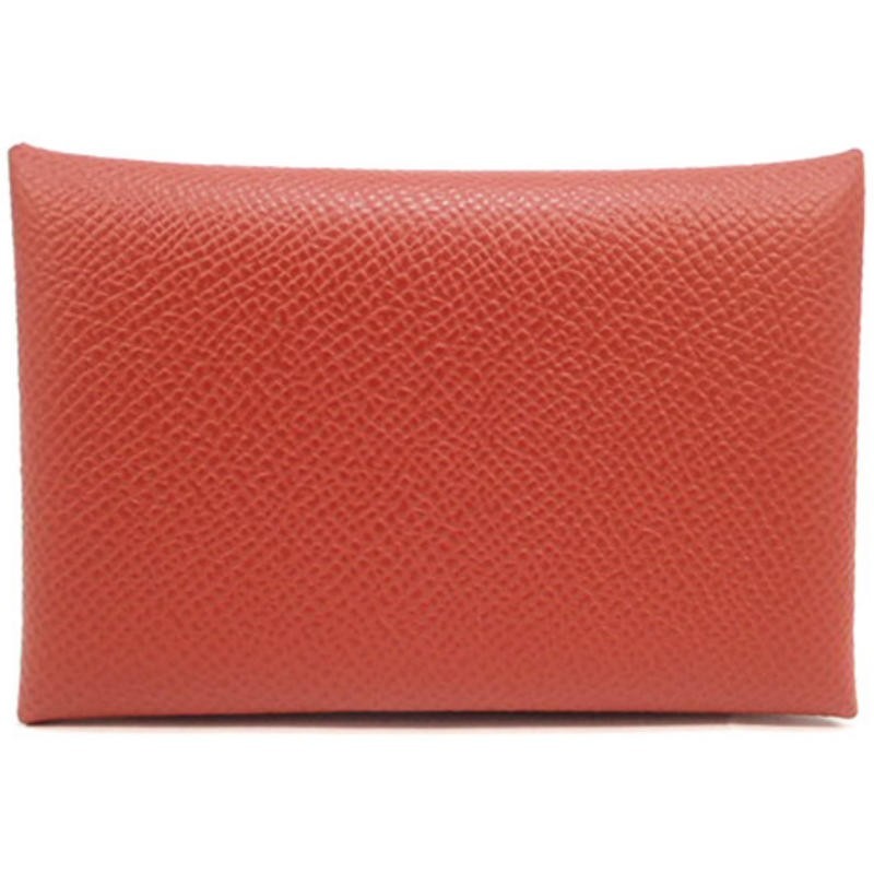 HERMESエルメス・カルヴィ カードケース ROUGE VENITIEN/ROSE TEXAS