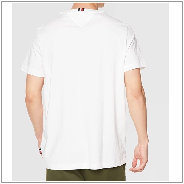最新　ビンテージ仕上げのグランジプリントTシャツ ホワイト　Lサイズ　TOMMY HILFIGER #ngTOMMY_画像3