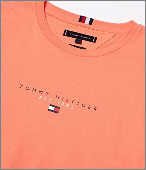 ESSENTIAL TOMMY TEE オレンジ　Lサイズ TOMMY HILFIGER #ngTOMMY_画像6