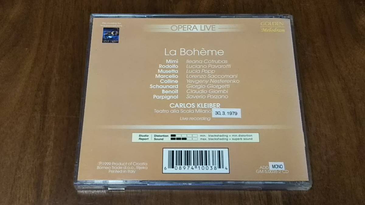 KLEIBER,PAVARROTTI   LA BOHEME